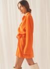 Tangerine Shirt Dress