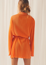 Tangerine Shirt Dress