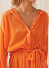 Tangerine Shirt Dress